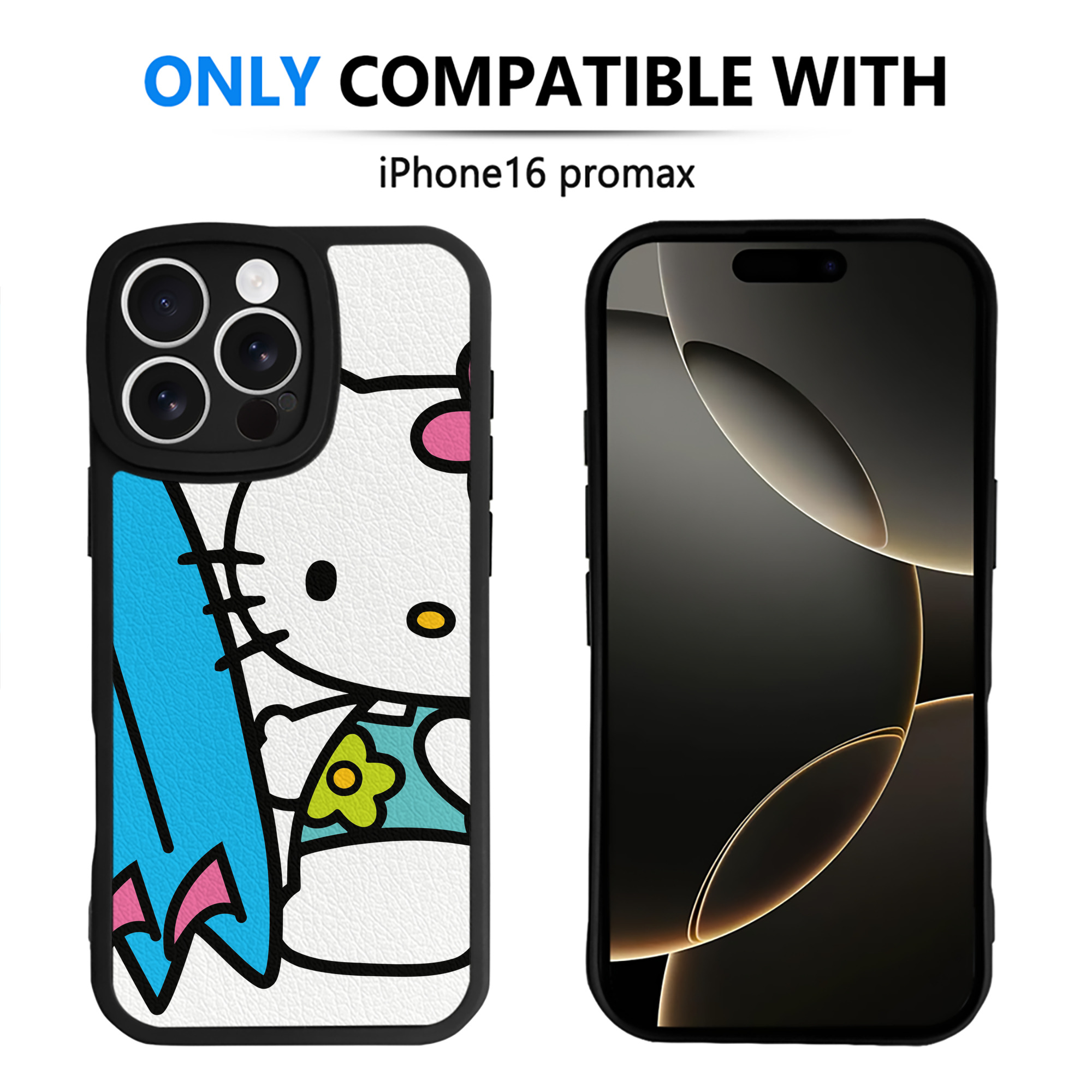 （画像用） Hello Kitty ハローキティ 【iPhone 16シリーズ対応】シリコンスマホケース（レザー調） 材質：シリコン